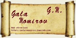 Gala Momirov vizit kartica